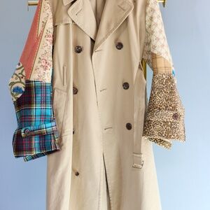 Junya Watanabe 2017 Patchwork Beige Trench Coat